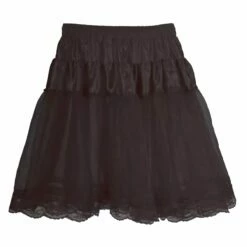 Petticoat Kant 2-Laags Zwart