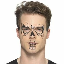 Face Tattoo Skull -FiestaMágica Ventas 46774 gr4