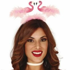 Diadeem Flamingo's Met Veren