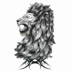 Tattoo Leeuwenkop & Tribal