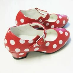 Spaanse Schoenen Rood-wit Meisjes -FiestaMágica Ventas img 6157 2