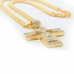 Ketting Diamanten Kruis Goud -FiestaMágica Ventas ketting kruis goud 2 gr