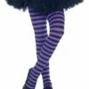 Gestreepte Panty Paars/zwart Kinderen