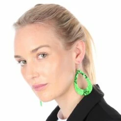 Neon Oorbellen Print Groen 7 Neon Oorbellen Print Groen -FiestaMágica Ventas oorbel neon kroko 4 gr