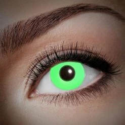 Kleurlenzen Flashy Groen (3 Maanden)