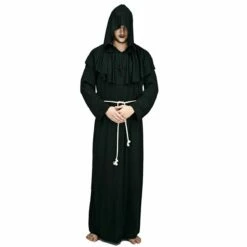 Monnik Kostuum Zwart (driedelig)