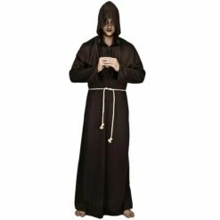 Monnik Kostuum Bruin (driedelig)