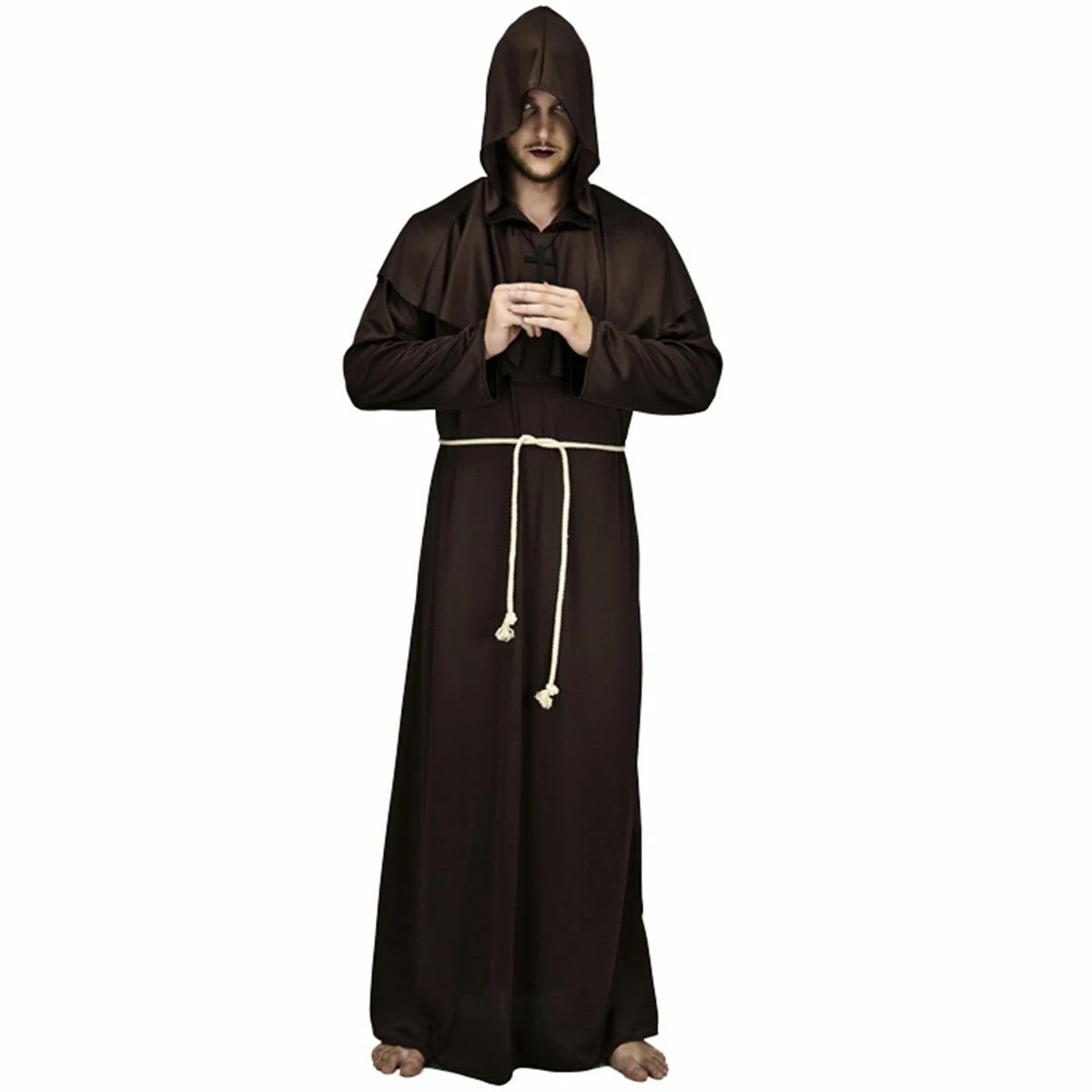 Monnik Kostuum Bruin (driedelig) 1 Monnik Kostuum Bruin (driedelig)