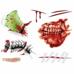 Halloween Tattoo's Tanden & Sneeën