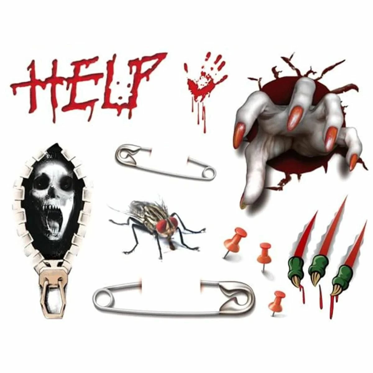 Halloween Tattoo's Spelden & Demonen 1 Halloween Tattoo's Spelden & Demonen