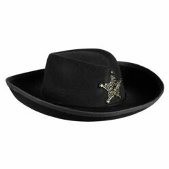 Cowboyhoed Kind Zwart