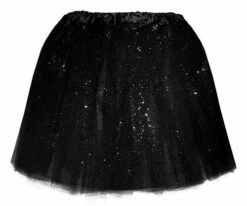 Tule Rok Glitter (div. Kleuren) -FiestaMágica Ventas tule rok zwart glitter 1 3