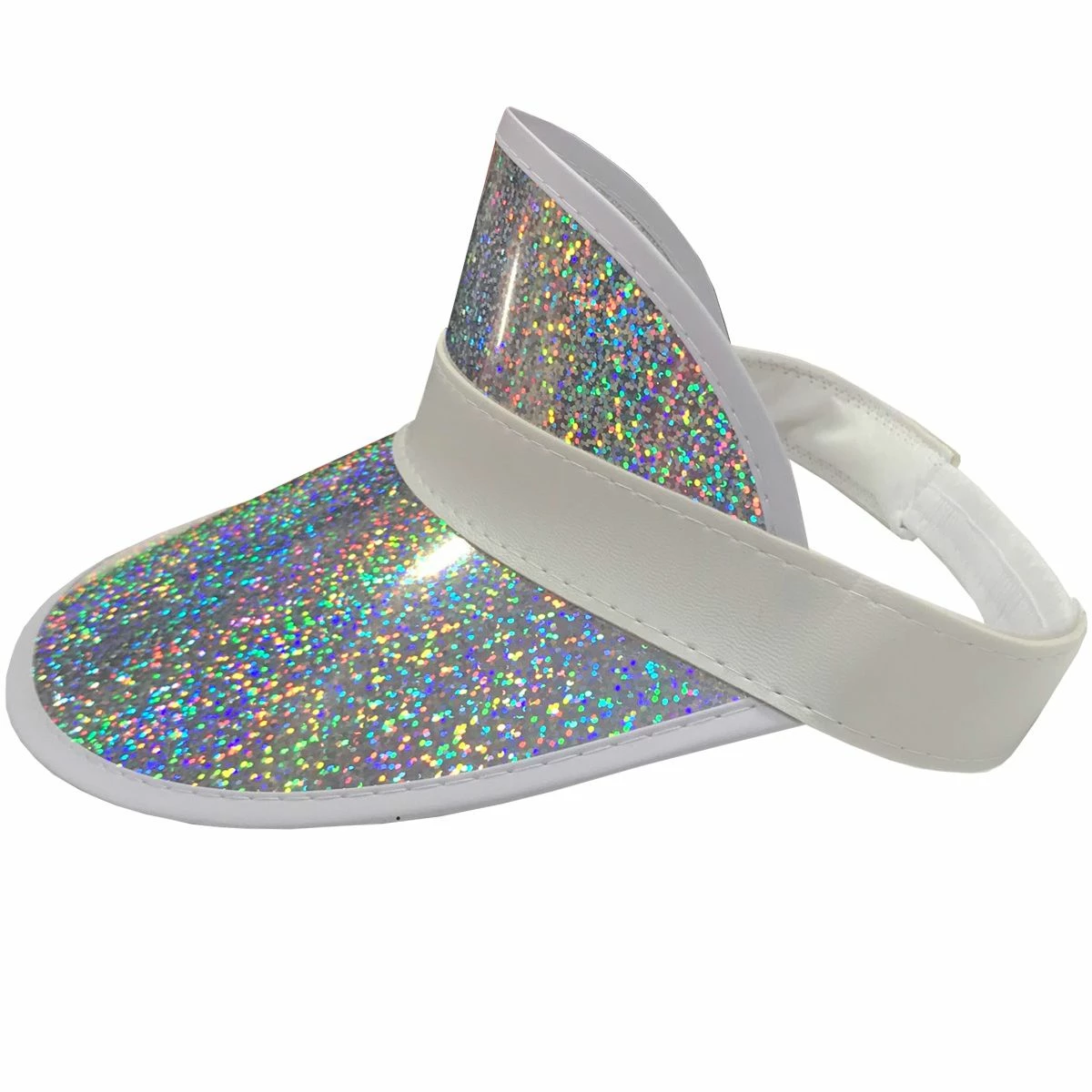 Zonneklep Glitter Zilver 1 Zonneklep Glitter Zilver